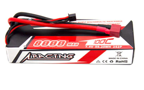 CNHL Racing Series 8000mAh 7,4V 2S 100C Hartschalen Lipo Akku mit T/Dean Stecker LiPo24.de