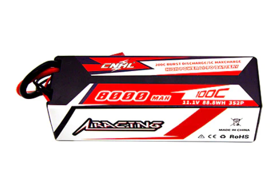 CNHL Racing Series 8000mAh 11,1V 3S 100C Hartschalen Lipo Akku mit T/Dean Stecker LiPo24.de