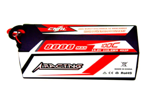 CNHL Racing Series 8000mAh 14,8V 4S 100C Hartschalen Lipo Akku mit T/Dean Stecker LiPo24.de