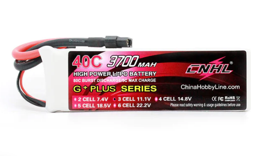 CNHL 3700mAh 11,1V 3S 40C Lipo Akku mit XT60 Stecker LiPo24.de