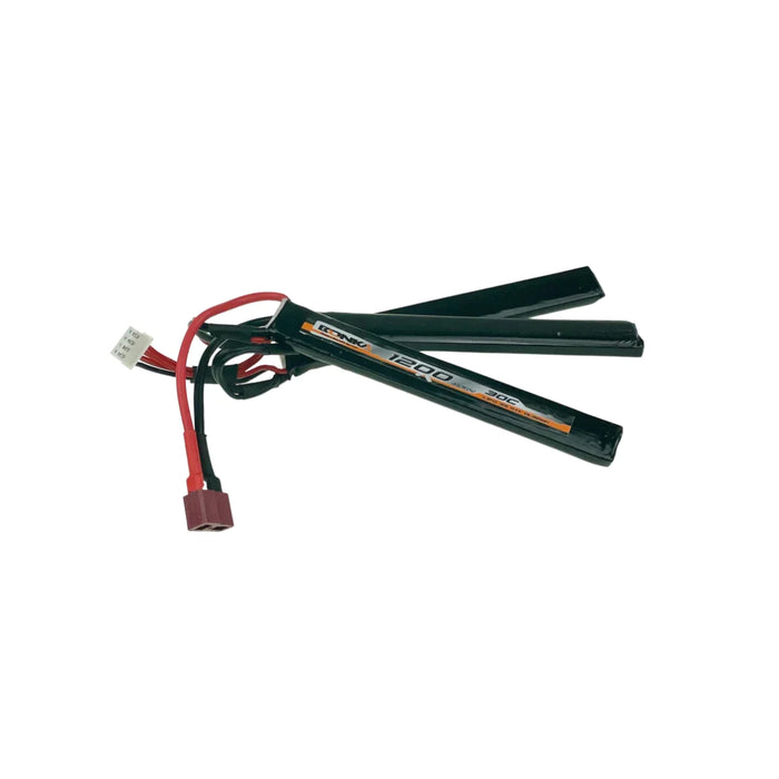 Bonka Airsoft Lipo Akku 1200mAh 3S 11,1V 30C 3 Dean Tri Panel LiPo24.de