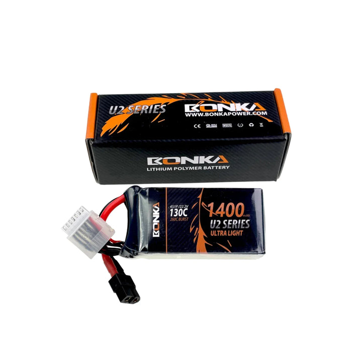 Bonka Lipo Akku1400mAh 22,2V 130C/260C FPV XT60 LiPo24.de