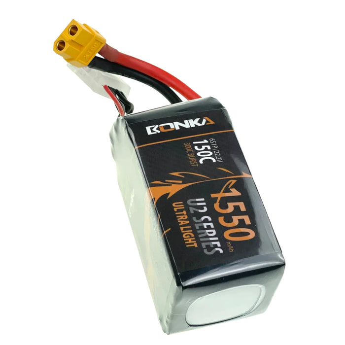 Bonka Lipo Akku1550mAh 22,2V 150C/300C FPV XT60 LiPo24.de