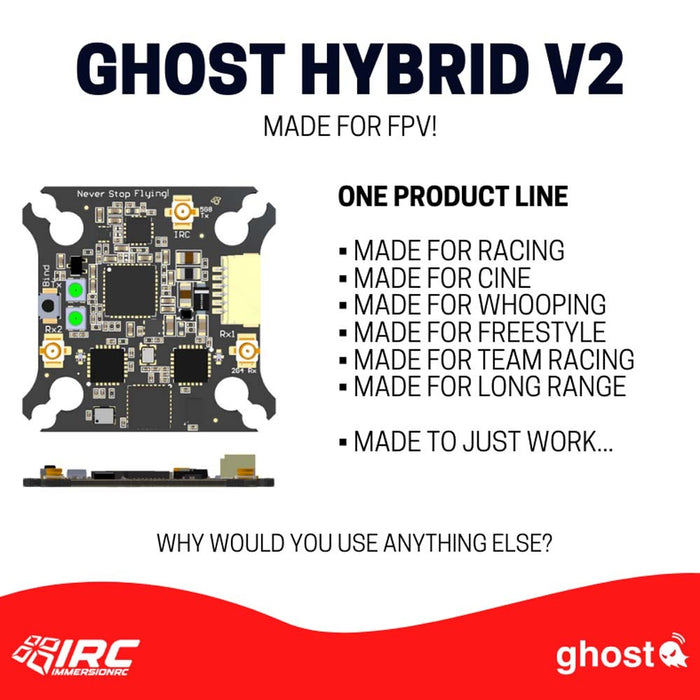 ImmersionRC Tramp/Ghost Hybrid DUO V2 2.4GHz Rx & 25 600mW 5.8GHz VTX