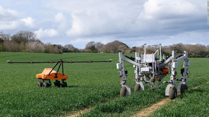 Neue Agrarroboter töten einzelnes Unkraut mit Strom