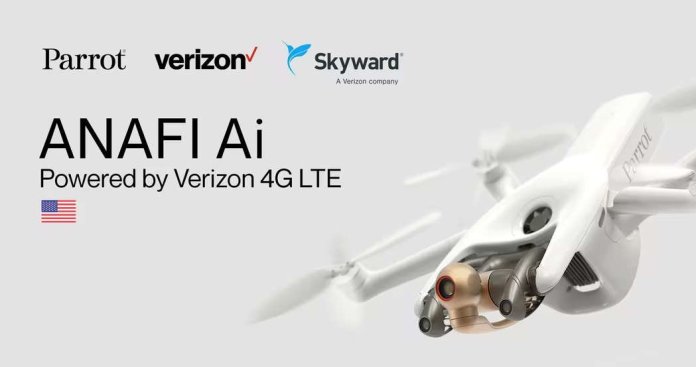 Skyward gibt Vorbestellungen für die vernetzte Drohnenlösung Parrot ANAFI Ai 4G LTE bekannt