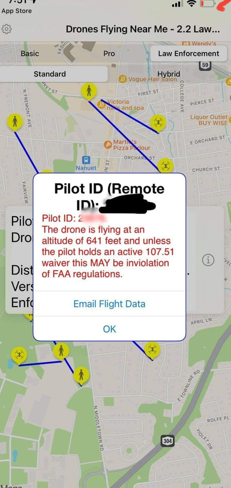 Remote ID - melden Sie Piloten einfach per Email
