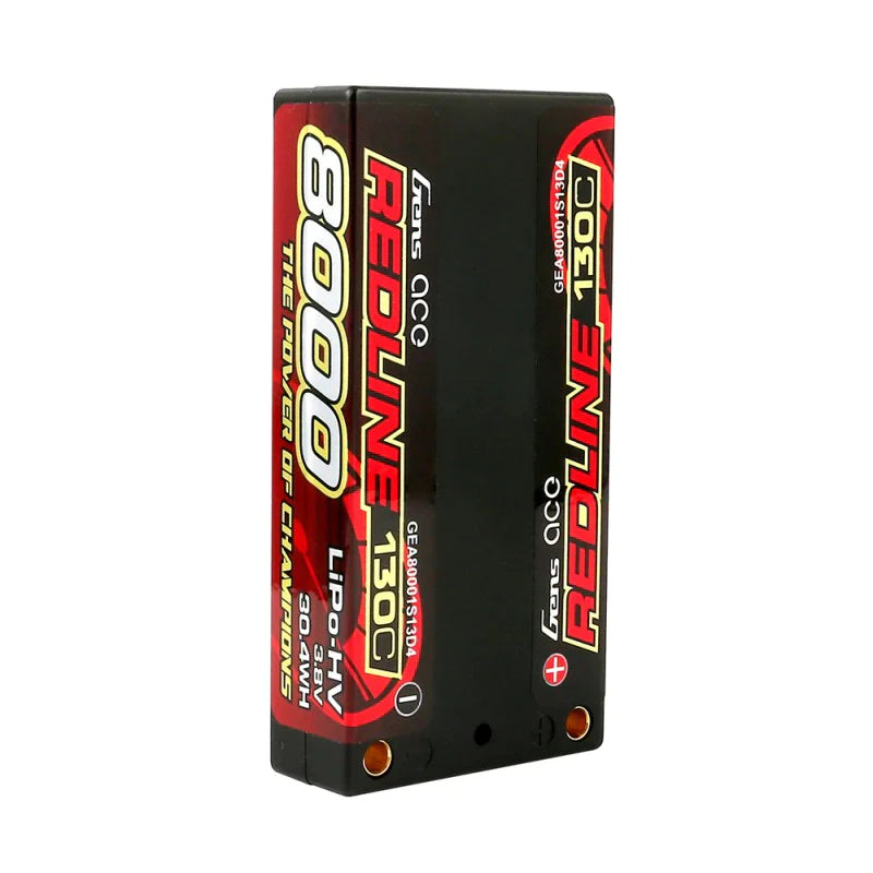 Gens Ace Redline Serie 8000mAh 3,8V 130C 1S2P HardCase #58 HV Lipo Batterie - LiPo24.de