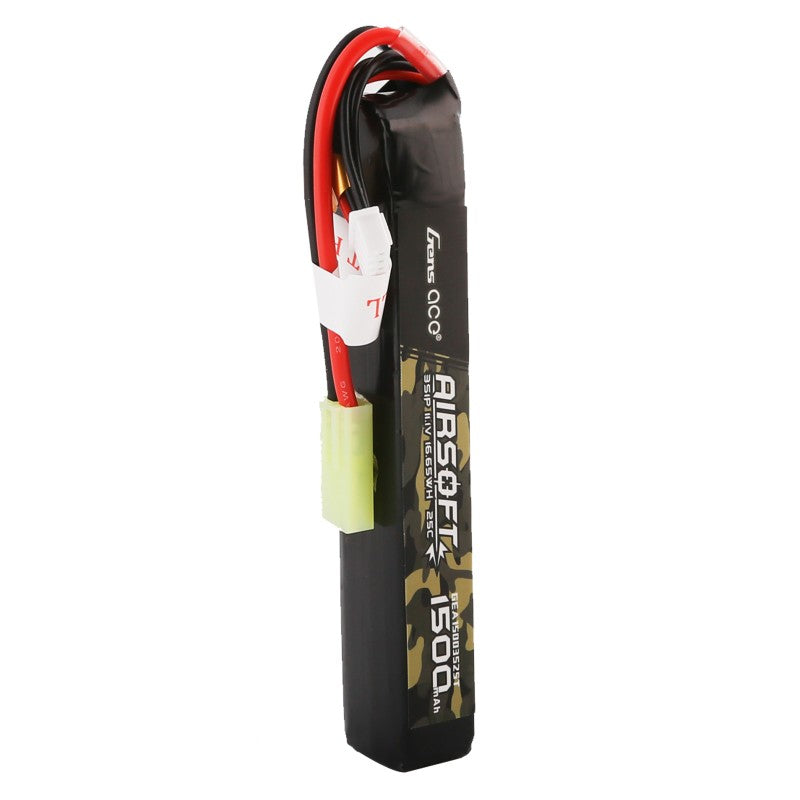 Gens Ace 25C 1500mAh 3S1P 11.1V Airsoft Gun Lipo Akku mit Mini Tamiya Stecker - LiPo24.de