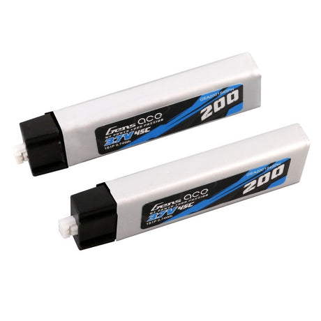 Gens Ace 200mAh 3.7V 45C 1S1P Lipo Akku (2 Stück) - LiPo24.de