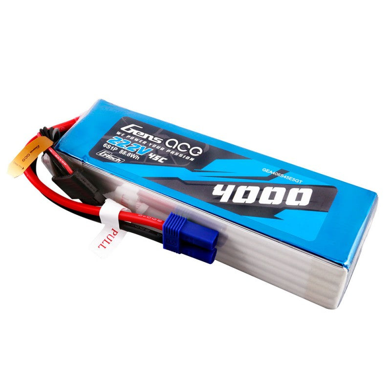 Gens Ace G-Tech 6S 4000mAh 22,2V 45C 6S1P Lipo EC5