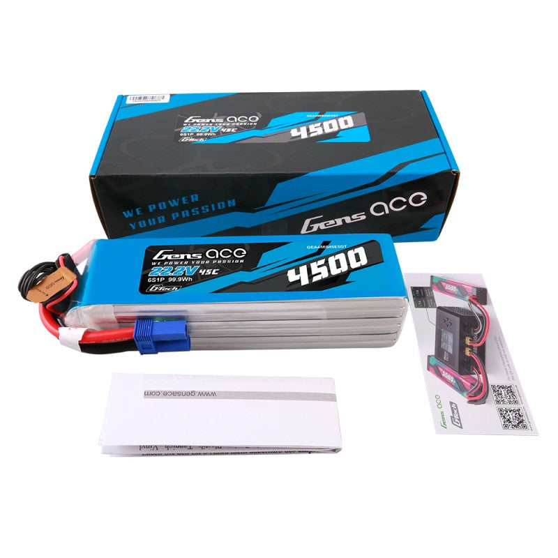 GensAce G-Tech 6S 4500mAh 22,2V 45C Goblin 500