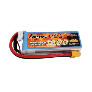 Gens Ace 1800mAh 18,5V 45C 5S1P Lipo Akkupack mit XT60 Stecker - LiPo24.de