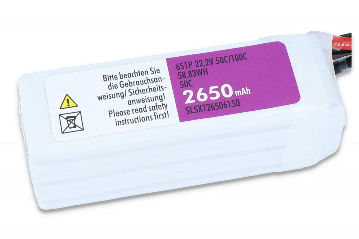 SLS XTRON 2650MAH 6S1P 22,2V 50C/100C - LiPo24.de