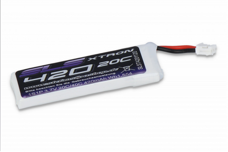 SLS XTRON 420MAH 1S1P 3,7V 20C - LiPo24.de