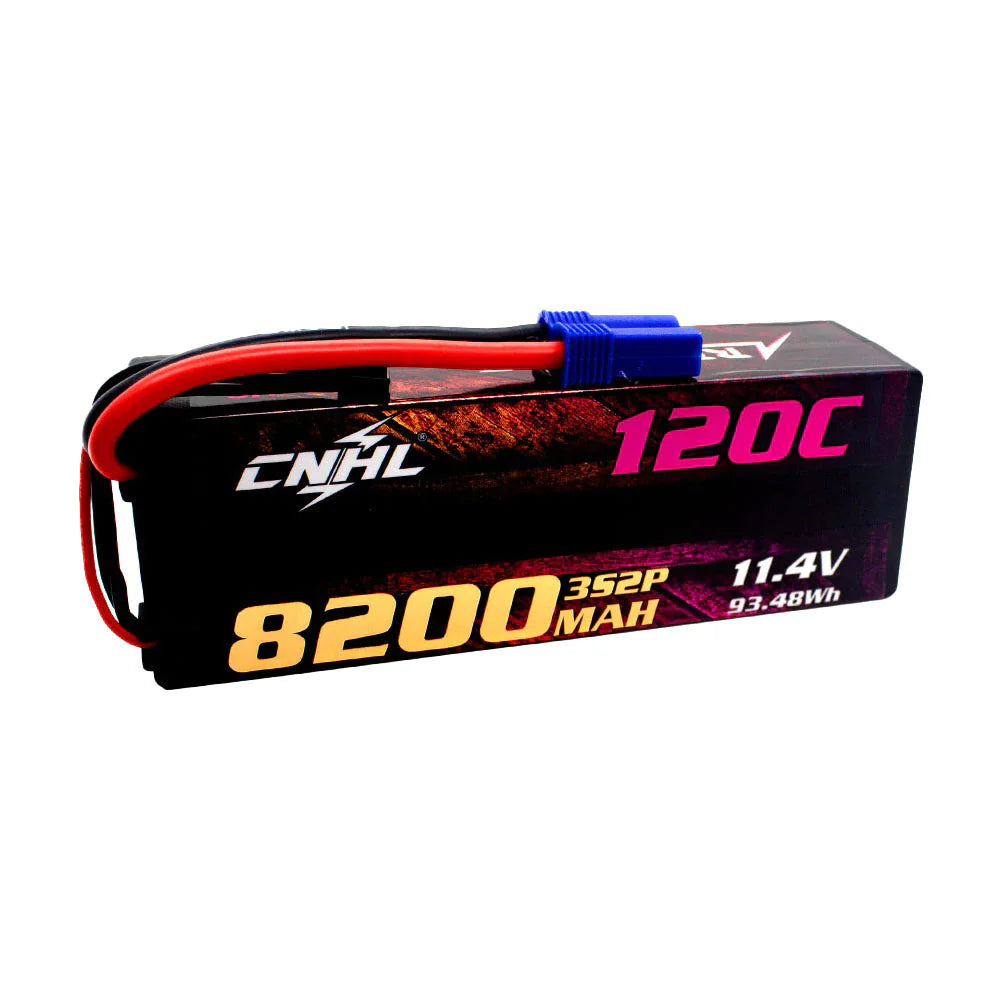 CNHL Racing Series LiHV 8200mAh 11,4V 3S 120C HV Hartschalen-Lipo-Akku mit EC5-Stecker
