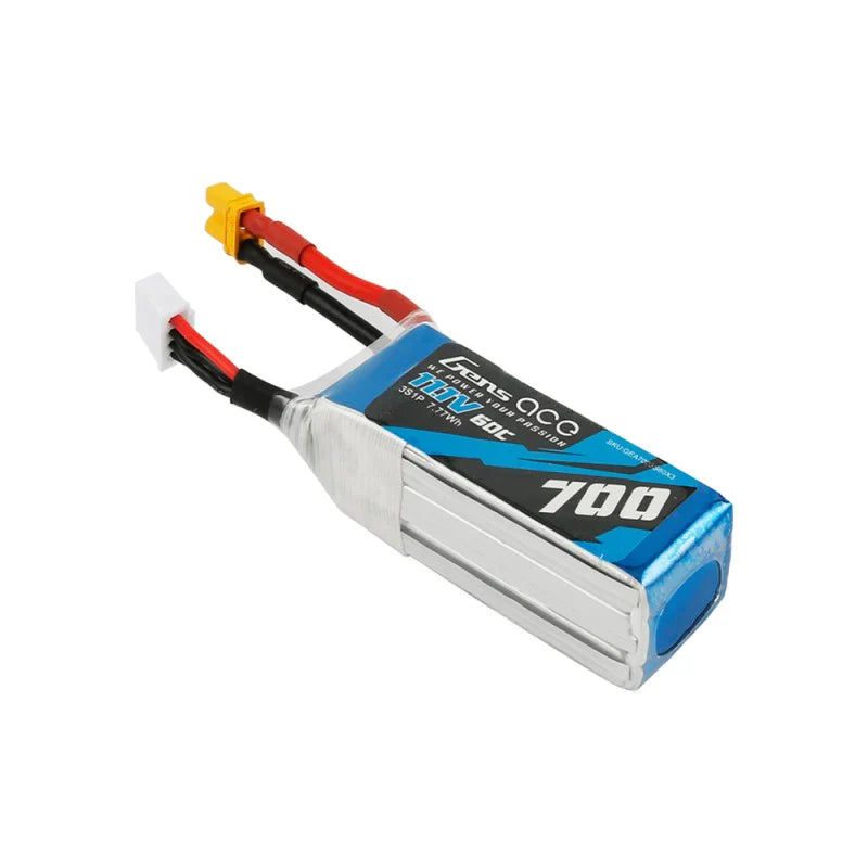 Gens Ace 700mAh 11.1V 60C 3S1P Lipo Akkupack mit XT30 für OMPHOBBY M2 & LOGO200 - LiPo24.de