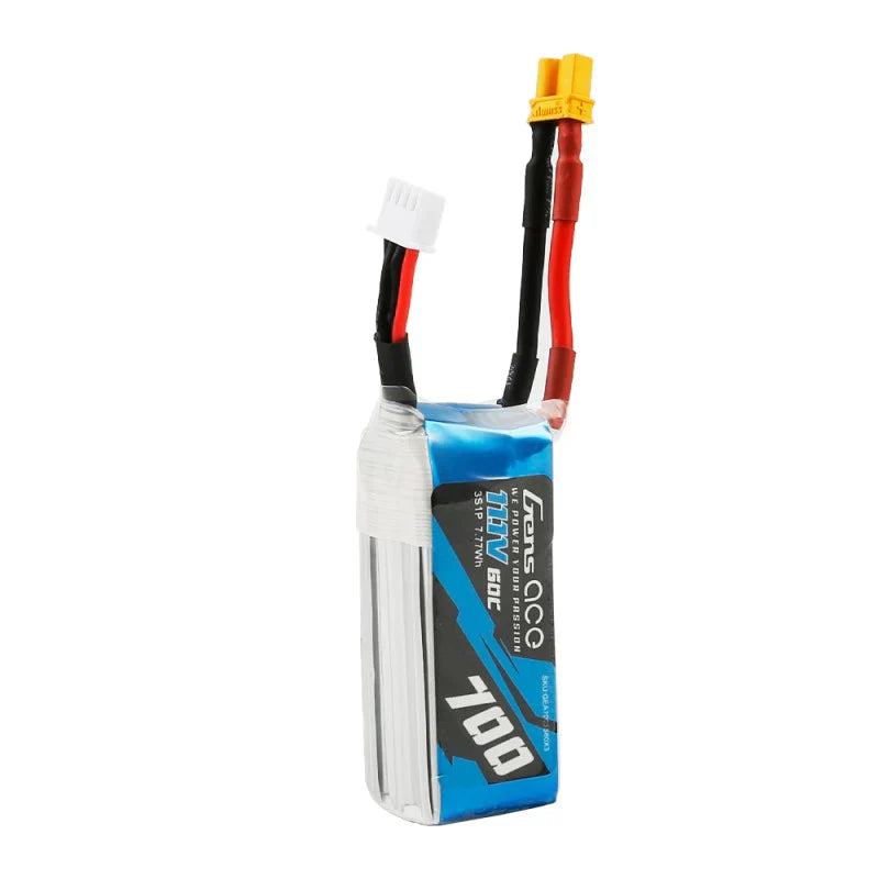 Gens Ace 700mAh 11.1V 60C 3S1P Lipo Akkupack mit XT30 für OMPHOBBY M2 & LOGO200 - LiPo24.de