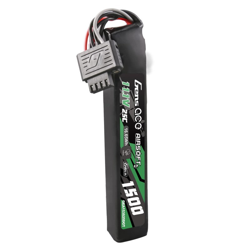 Gens ace G-Tech 25C 1500 mAh 3S1P 11,1 V Airsoft Lipo Akku mit T-Stecker