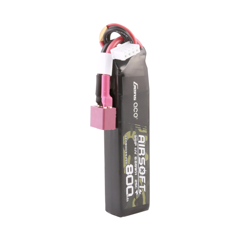 Gens Ace Lipo 3S 800mAh 11,1V 25C 3S1P Airsoft Deans