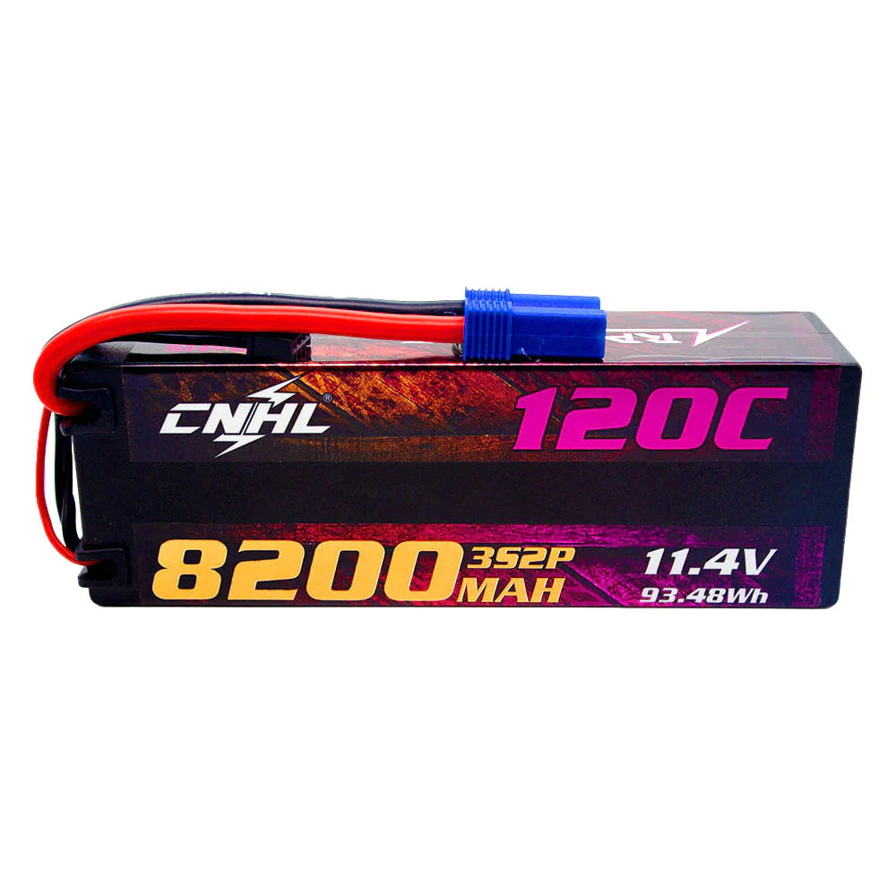 CNHL Racing Series LiHV 8200mAh 11,4V 3S 120C HV Hartschalen-Lipo-Akku mit EC5-Stecker
