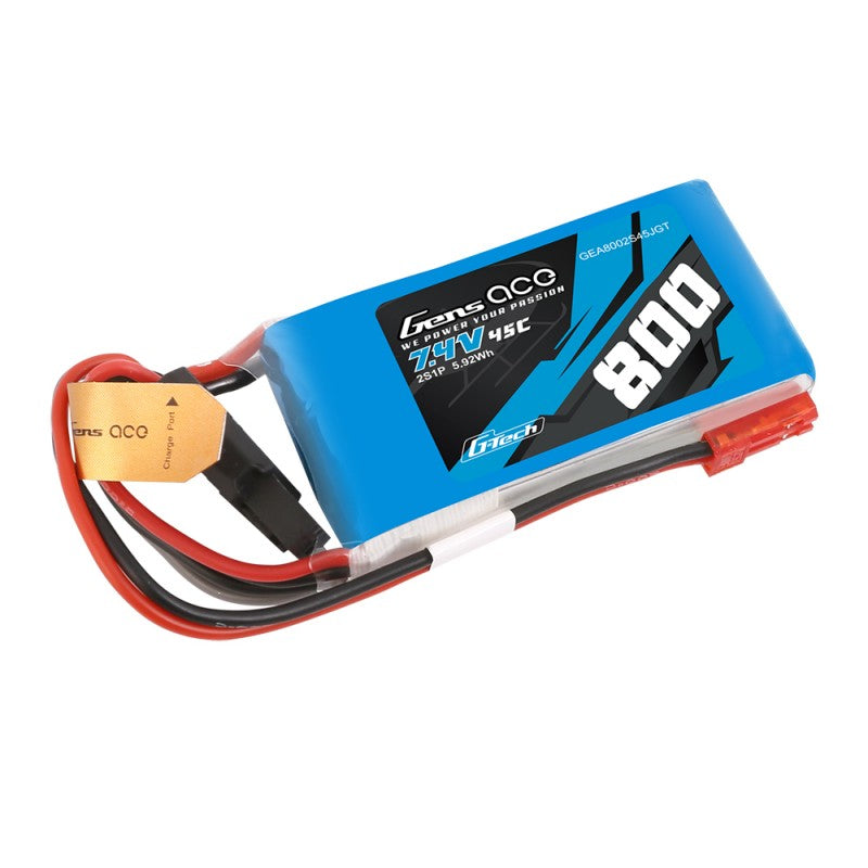 GensAce G-Tech 2S 800mAh 7,4V 45C JST