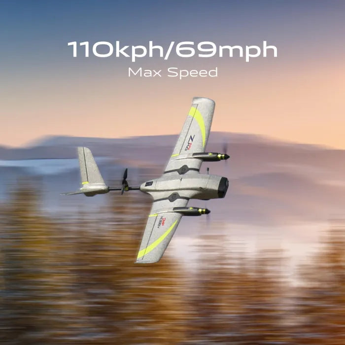 OMPHOBBY ZMO VTOL FPV Flugzeug mit DJI Brille und Fernbedienung