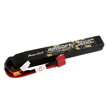 Gens Ace 25C 1500mAh 2S1P 7,4V Airsoft Gun Lipo Batterie mit T-Stecker - LiPo24.de