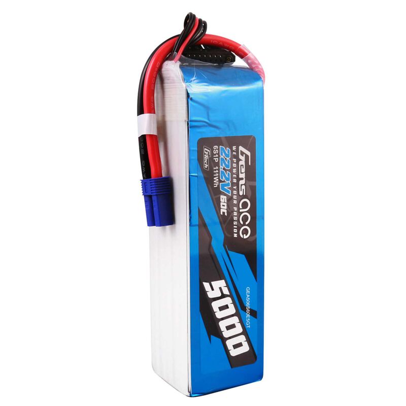 Gens ace G-Tech 5000 mAh 22,2 V 60 C 6S1P Lipo-Akku mit EC5-Stecker
