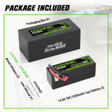 Ovonic Car 4S LiPo Akku 14,8V 5200mAh 50C Hardcase Lipo-Akku mit T-Stecker