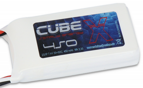 SLS X-CUBE 450MAH 2S1P 7,4V 30C/60C - LiPo24.de