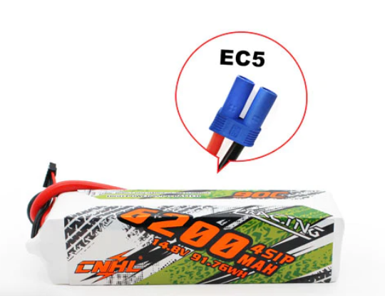 CNHL Racing Series 4S 6200mAh 14,8V 90C EC5 Lipo Akku