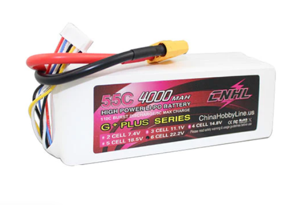 CNHL G+Plus 6S 4000mAh 22,2V 55C XT90 Lipo Akku
