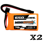 CNHL MiniStar 2S 650mAh 7,4V 70C XT30U (2 Stück)