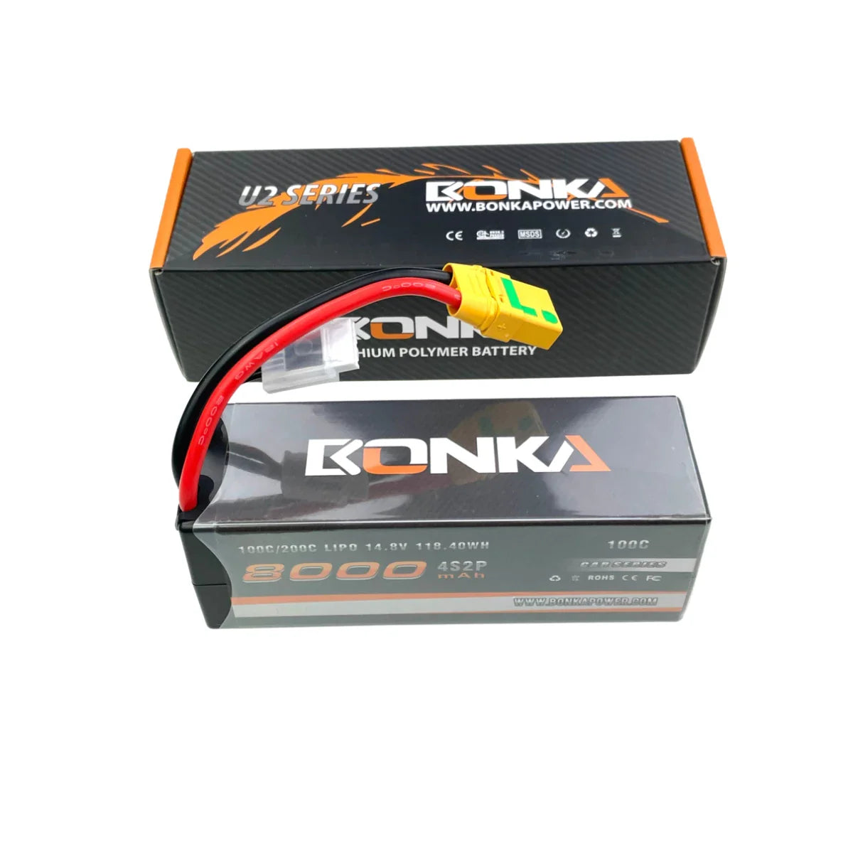 Bonka 4S 8000mAh 14,8V 100C XT90 Antiblitz Lipo Akku