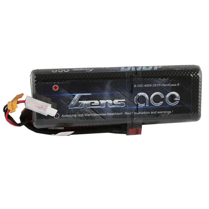 Gens Ace 25C Lipo 2S 4000mah HardCase Rc Auto Lipo Akkupack 8# - LiPo24.de