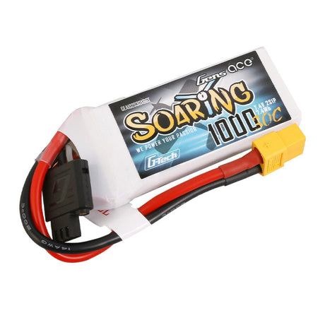 Gens Ace G-Tech Soaring 1000mAh 7,4V 30C 2S1P Lipo Akkupack XT60 Stecker - LiPo24.de