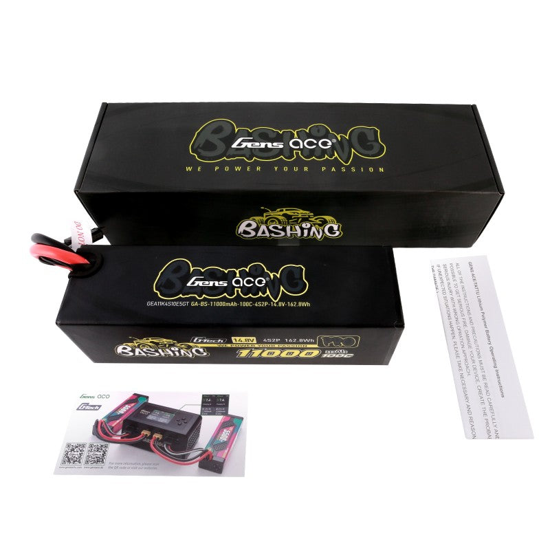 Gens Ace G-Tech 4S 11000mAh 14,8V 100C 4S2P EC5 Lipo-Akku Bashing-Serie
