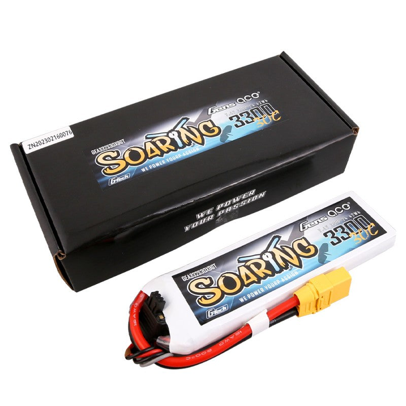 Gens Ace G-Tech Soaring 3300 mAh 7,4 V 30 C 2S1P Lipo-Akkupack XT90 - LiPo24.de