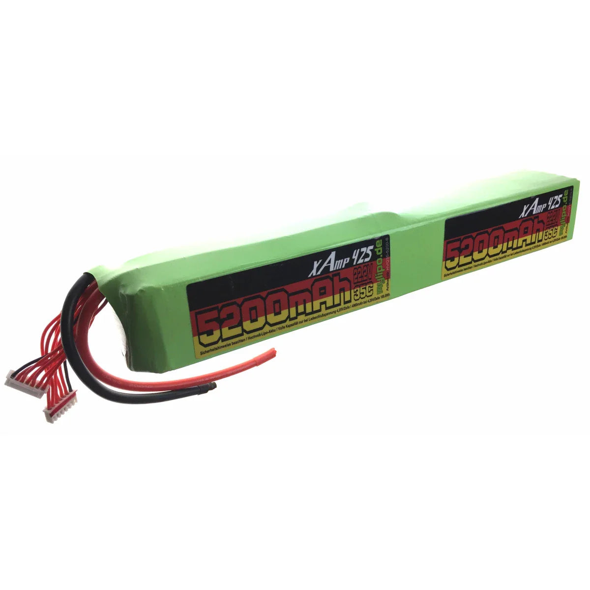 MyLipo HV - Lipo Akku 5200mAh 44,4V 12S 35C/70C lang - LiPo24.de