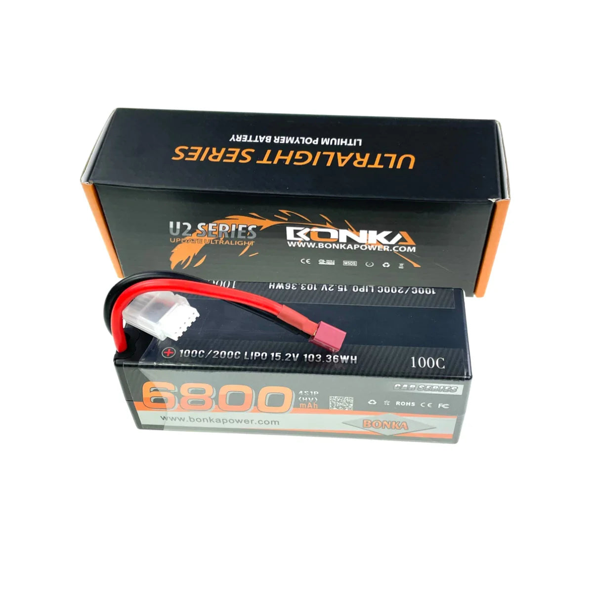 Mylipo HV-Lipo Akku 6800mAh 15,2V 100C DEAN Anschluss