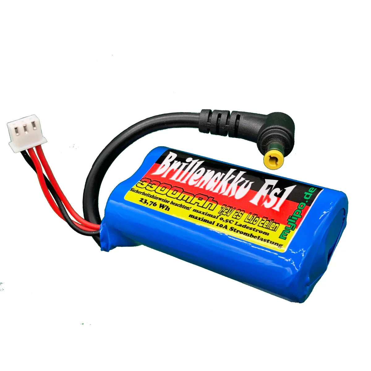 MyLipo LiIo Akku 3300mAh 7,2V Brillenakku z.B. FatShark Videobrillen - LiPo24.de