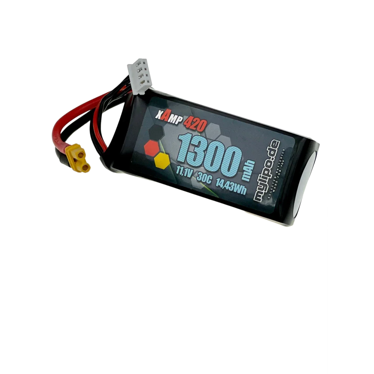 MyLipo Lipo Akku 1300mAh 3S 11,1V 30C XT30 (T-Rex 300X) - LiPo24.de