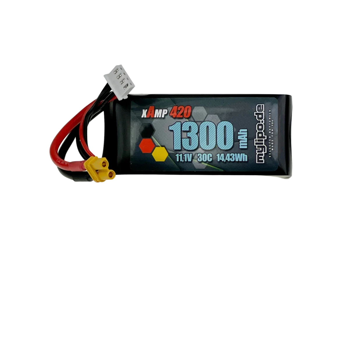 MyLipo Lipo Akku 1300mAh 3S 11,1V 30C XT30 (T-Rex 300X) - LiPo24.de