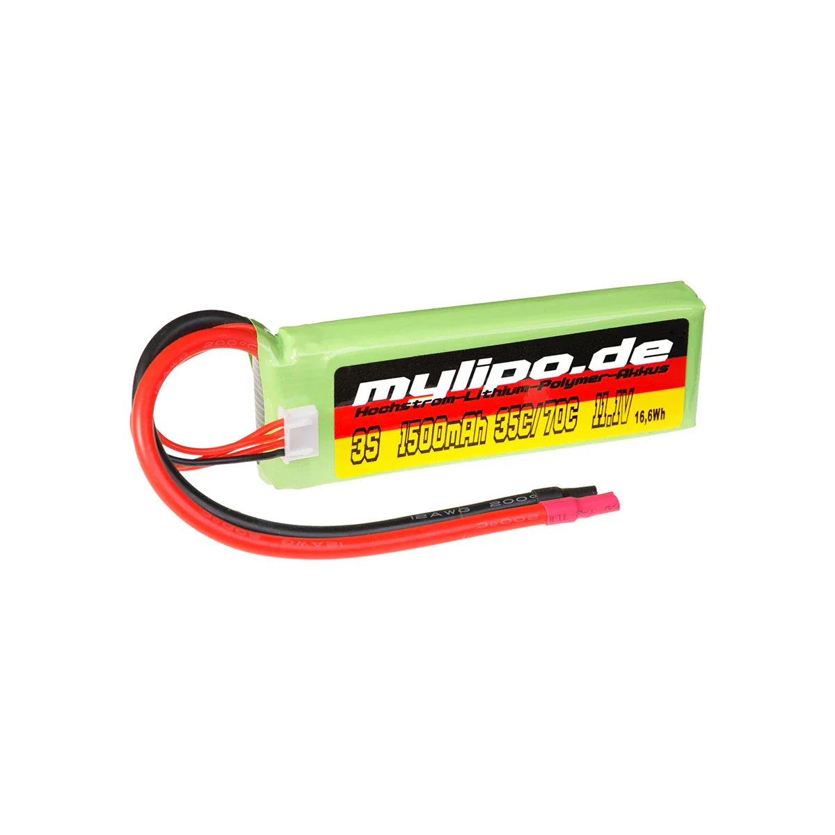 MyLipo Lipo Akku 1500mAh 11,1V 3S 35C/70C - LiPo24.de