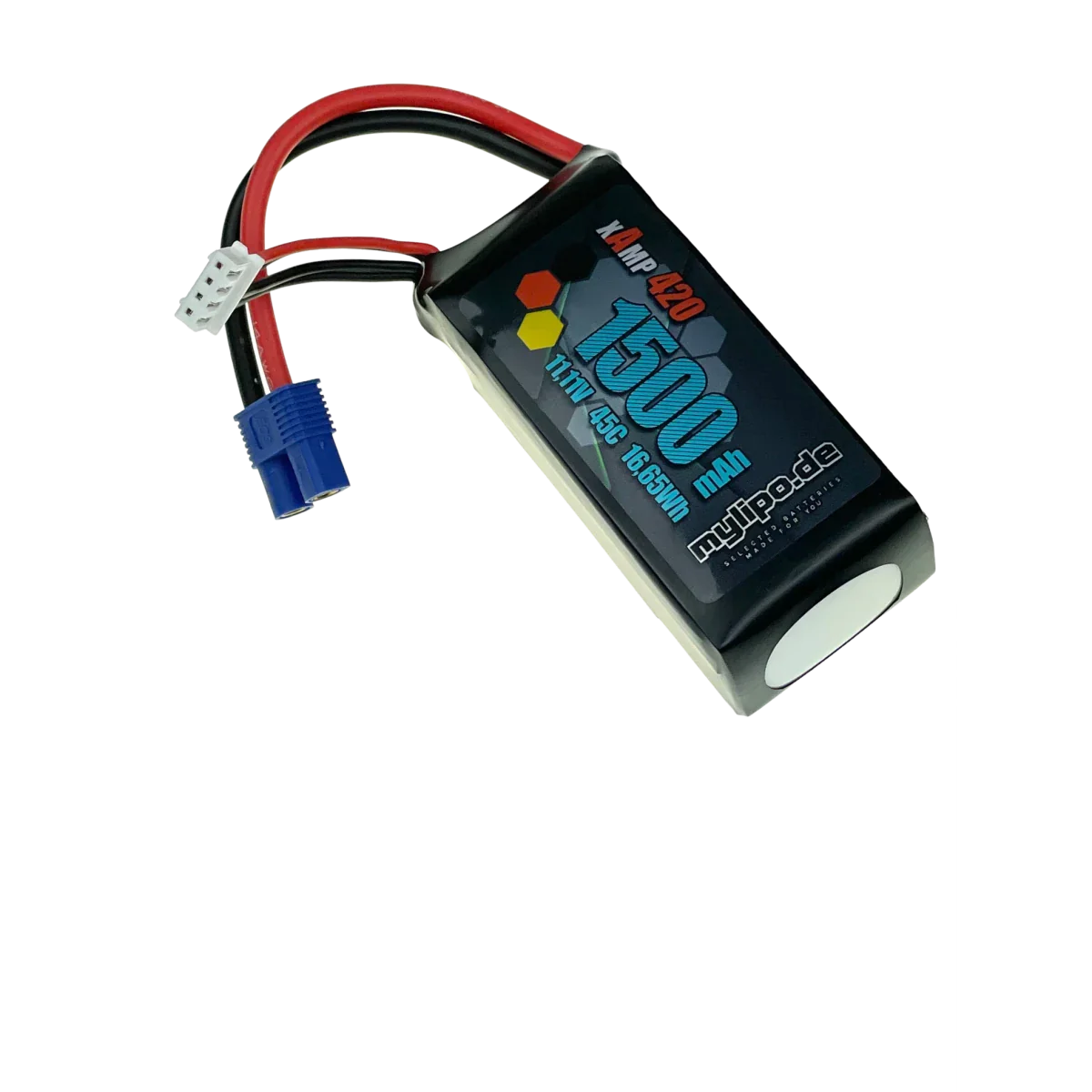 MyLipo Lipo Akku 1500mAh 11,1V 3S 45C EC3 (Blade 300X) - LiPo24.de