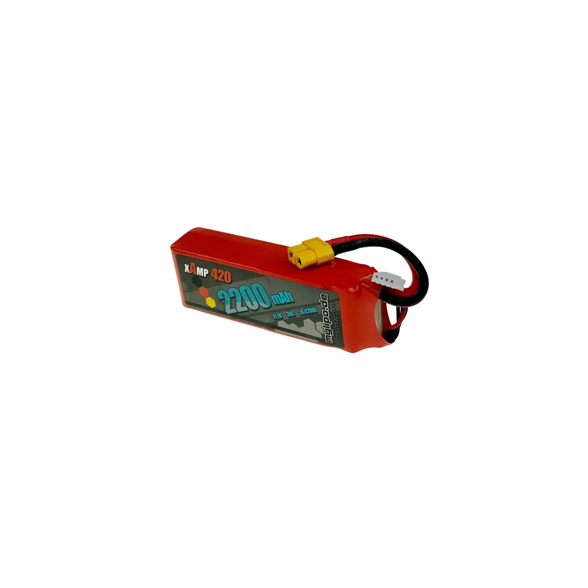 Mylipo Lipo Akku 2200mAh 11,1V 30C/60C XT60 Anschluß DJI Phantom - LiPo24.de
