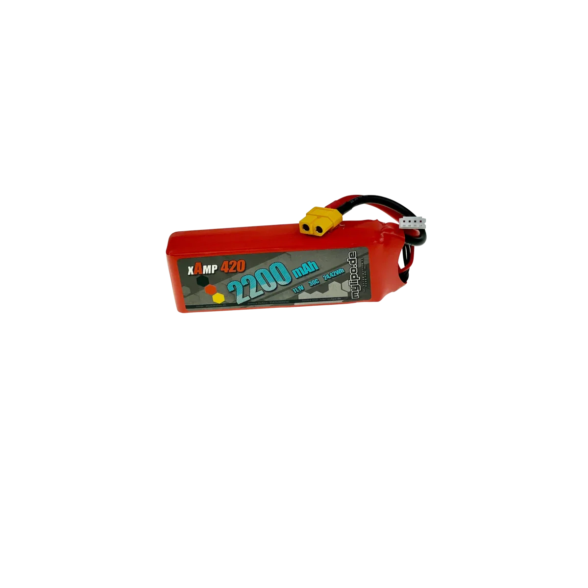 Mylipo Lipo Akku 2200mAh 11,1V 30C/60C XT60 Anschluß DJI Phantom - LiPo24.de