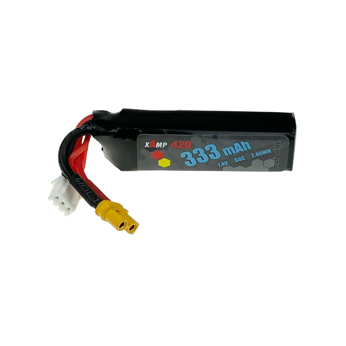 Mylipo Lipo Akku 333mAh 2S 7,4V 60C/120C FPV PARCOUR XT30 - LiPo24.de