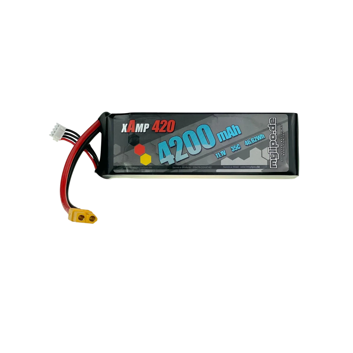 Mylipo Lipo Akku 4200mAh 11,1V 3S 35C XT60 - LiPo24.de